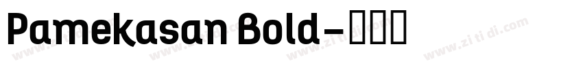 Pamekasan Bold字体转换